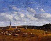 尤金 布丹 : Landscape near Deauville